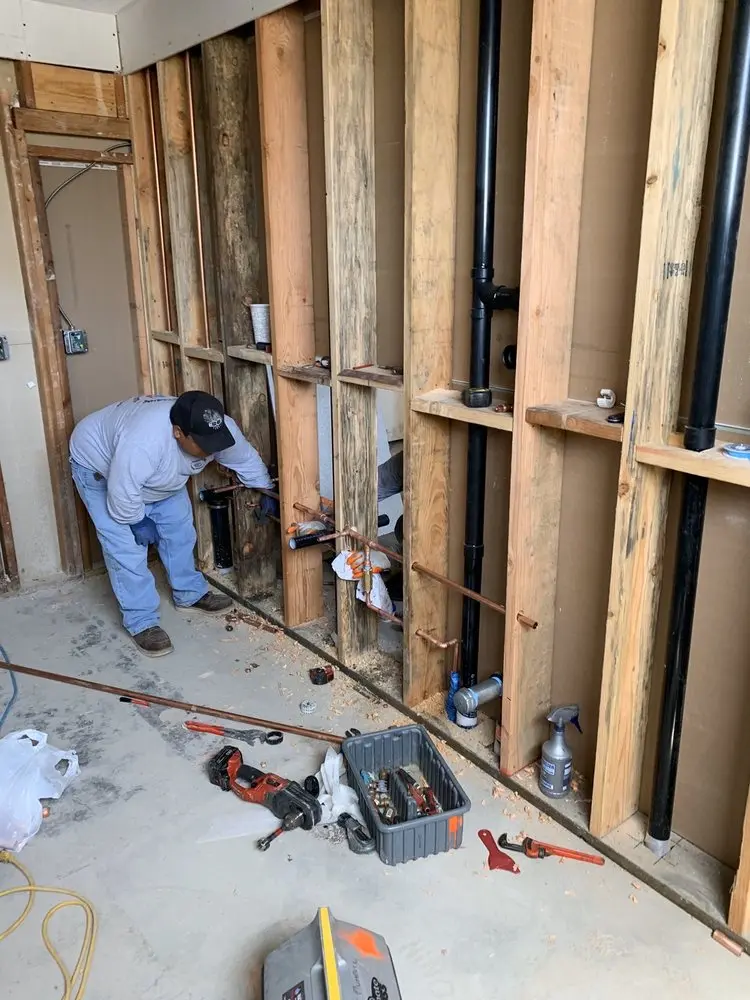 Commercial rough-in plumbing for Water Heater Replacement in New Richmond